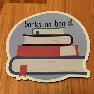 “Books on Board” Car Magnet